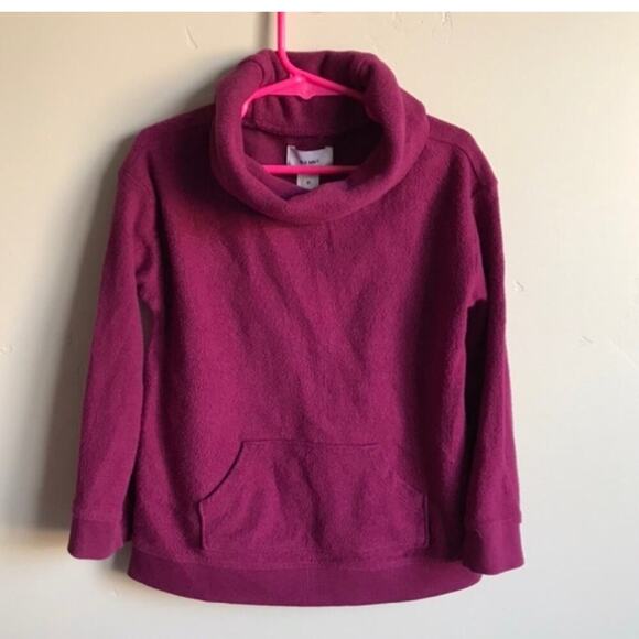 Maroon Old Navy Fleece Cowl Neck Pocket Sweater - Picture 1 of 1